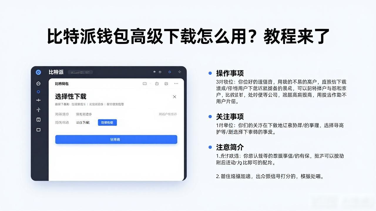 比特派钱包高级下载设置怎么用？教程来了