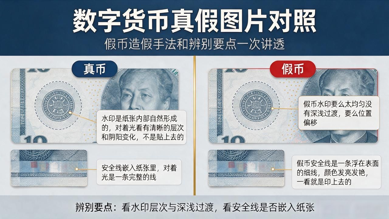 辨别假币_数字货币造假手法_数字货币真假图片大全