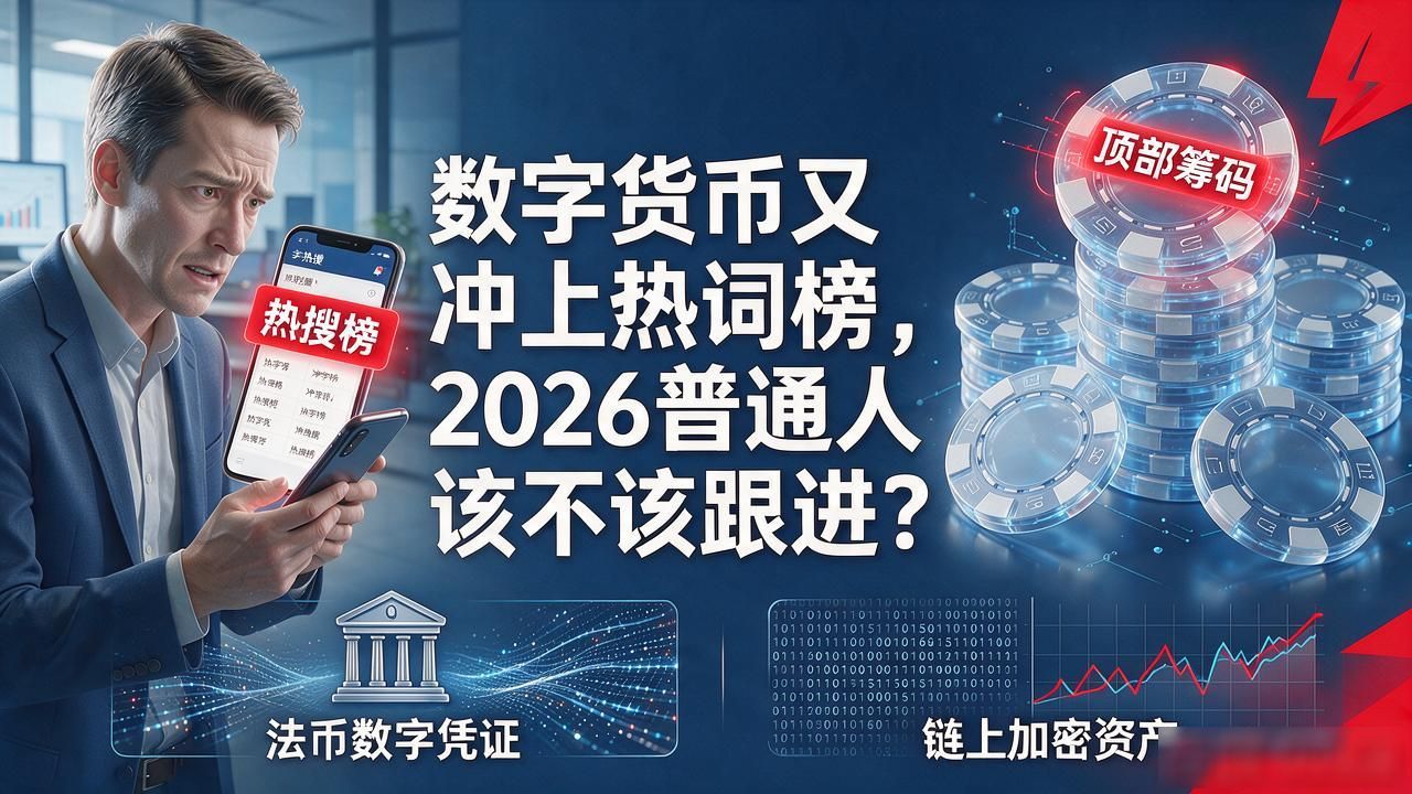 数字货币又冲上热词榜，2026普通人该不该跟进？