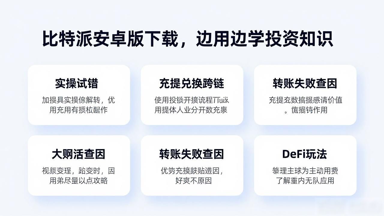 比特派安卓版下载，边用边学投资知识