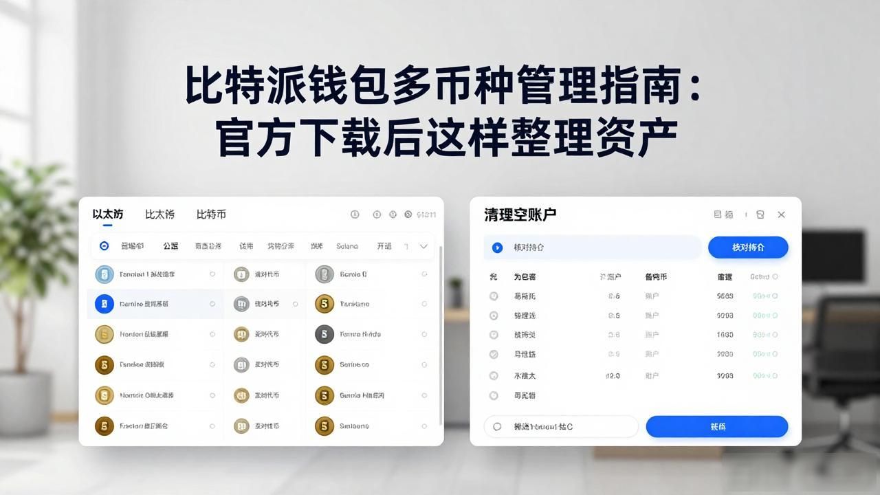 比特派钱包多币种管理指南：官方下载后这样整理资产