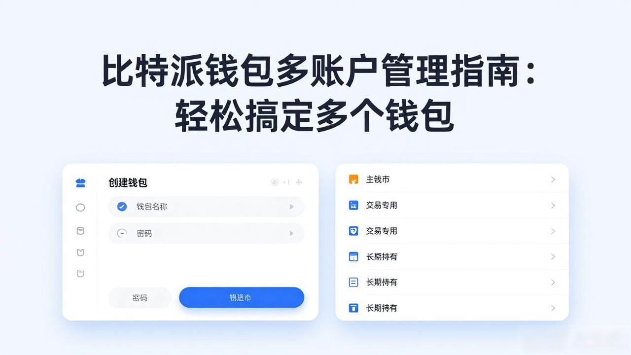 比特派钱包多账户管理_如何在比特派钱包app中管理多个账户?_创建钱包助记词备份
