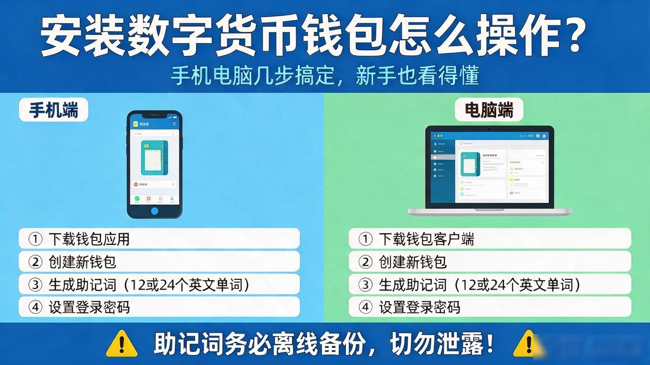 安装数字货币钱包怎么操作？手机电脑几步搞定，新手也看得懂