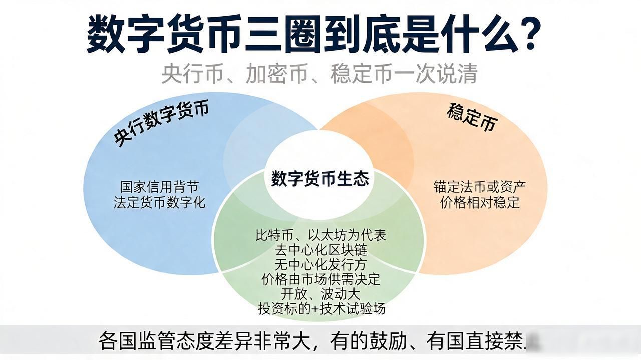 数字货币三圈技术路线解析_央行数字货币与加密数字货币区别_数字货币三圈是什么