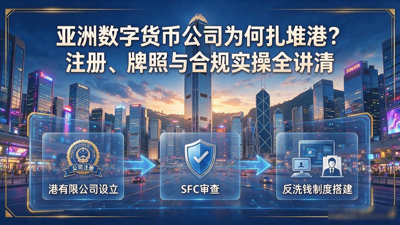 港SFC虚拟资产服务提供者框架注册流程_亚洲数字货币香港公司_亚洲数字货币公司港交所牌照申请