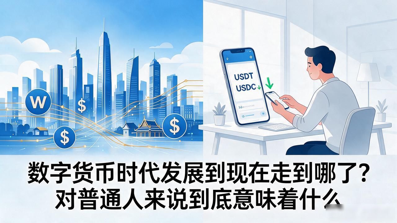 数字货币时代发展到现在走到哪了？对普通人来说到底意味着什么