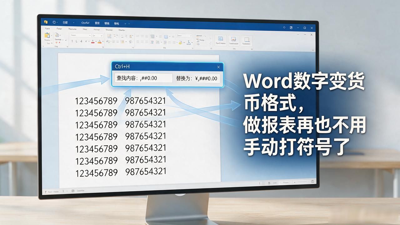 Word数字变货币格式，做报表再也不用手动打符号了