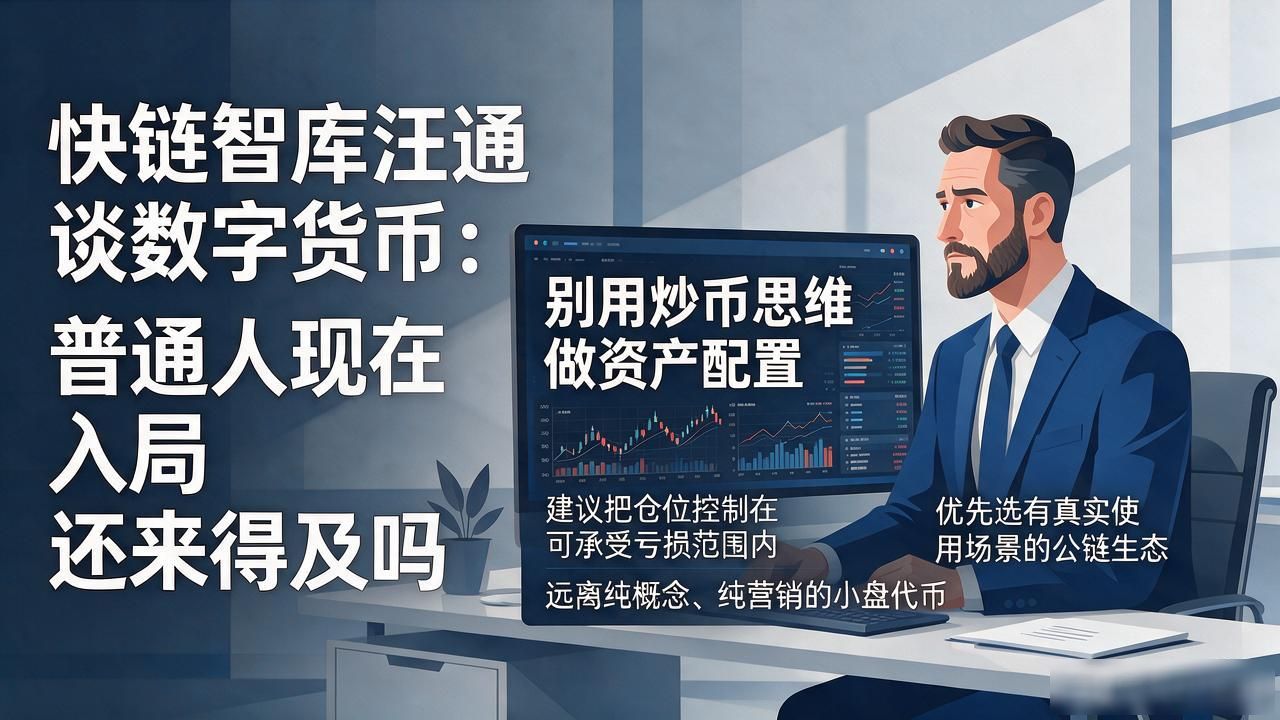 快链智库汪通谈数字货币：普通人现在入局还来得及吗
