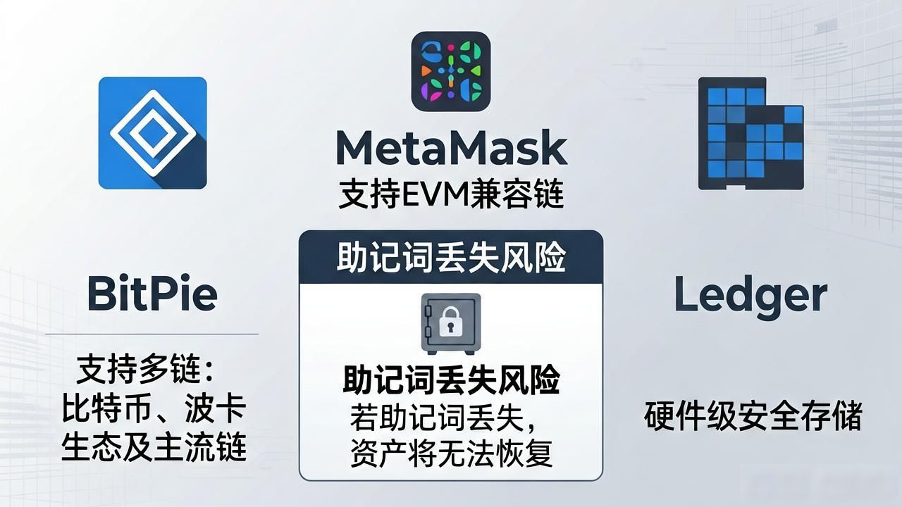 比特派钱包对比MetaMask、Ledger等钱包优缺点全解析