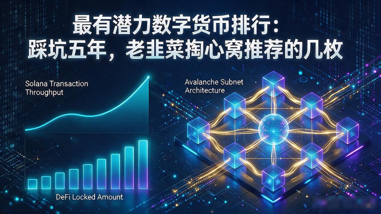 最有潜力数字货币排行：踩坑五年，老韭菜掏心窝推荐的几枚