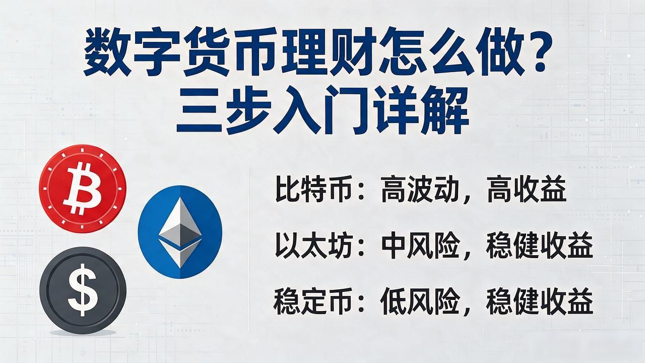 数字货币理财怎么做？三步入门详解