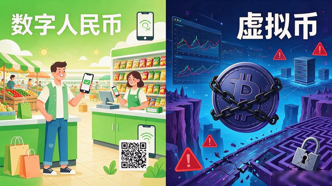 央行数字货币跟虚拟币到底有啥区别？普通人该关心啥