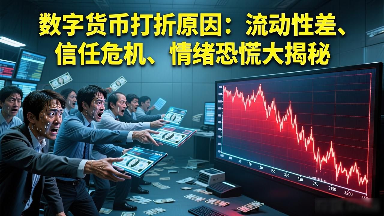 数字货币打折原因：流动性差、信任危机、情绪恐慌大揭秘