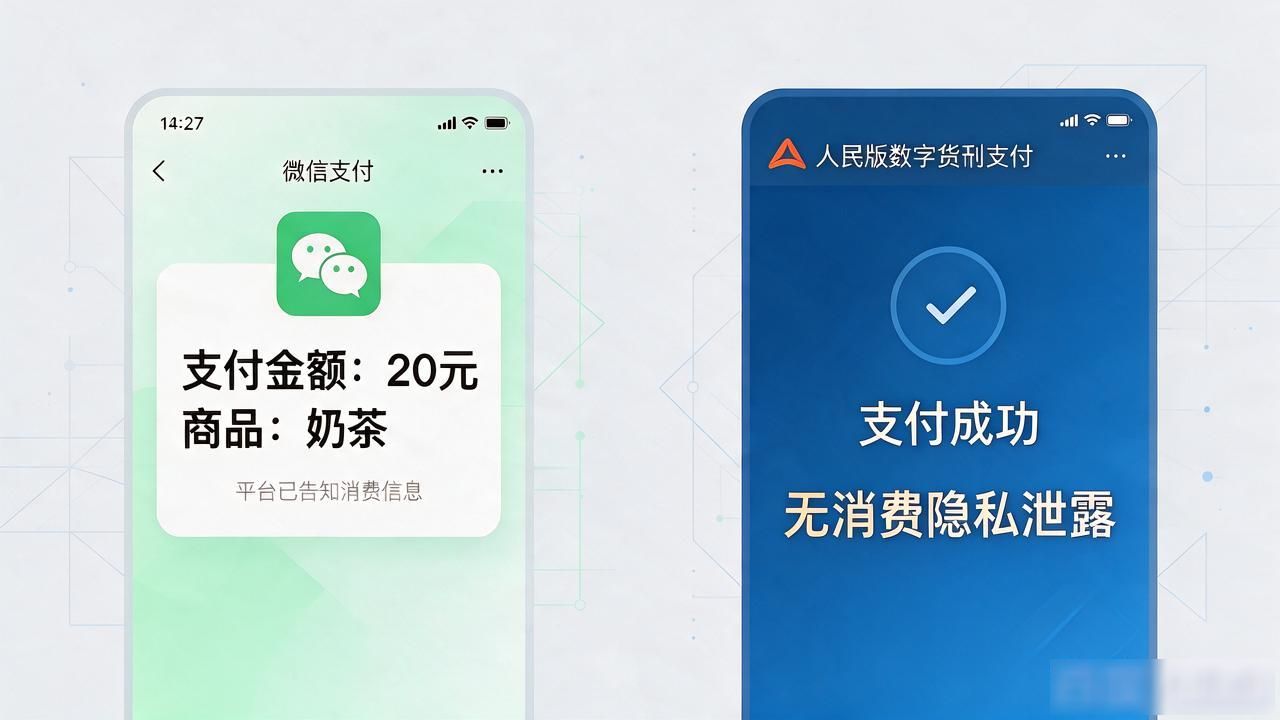 人民版数字货币跟支付宝、微信到底有啥区别，今天给你掰扯明白