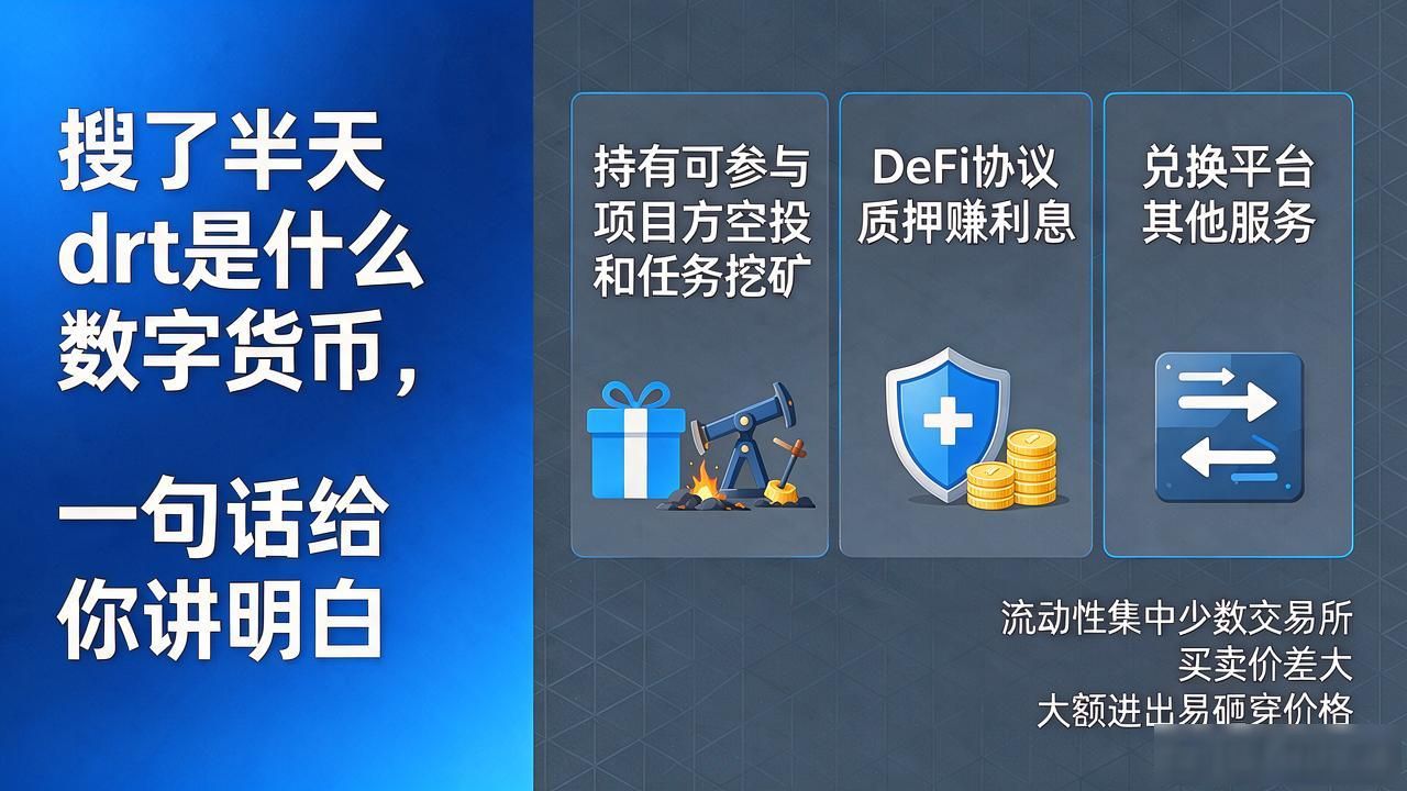 搜了半天drt是什么数字货币，一句话给你讲明白