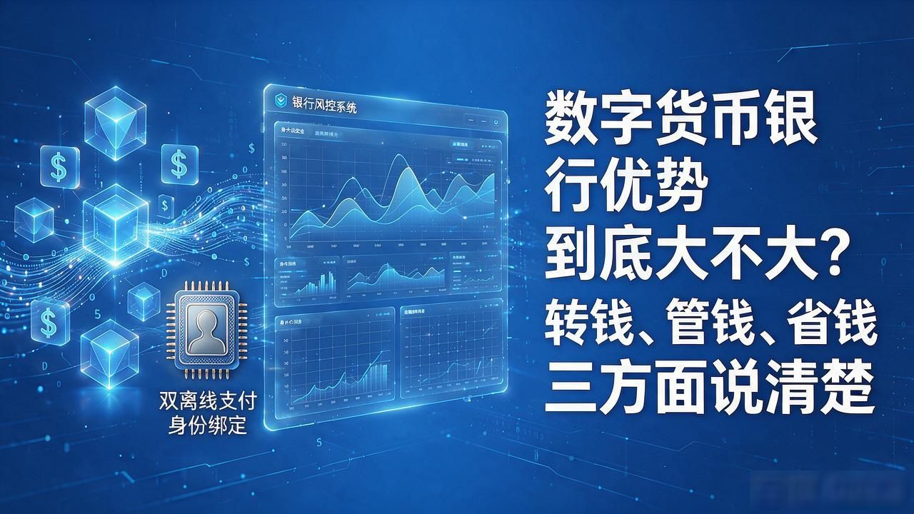 数字货币银行优势到底大不大？转钱、管钱、省钱三方面说清楚
