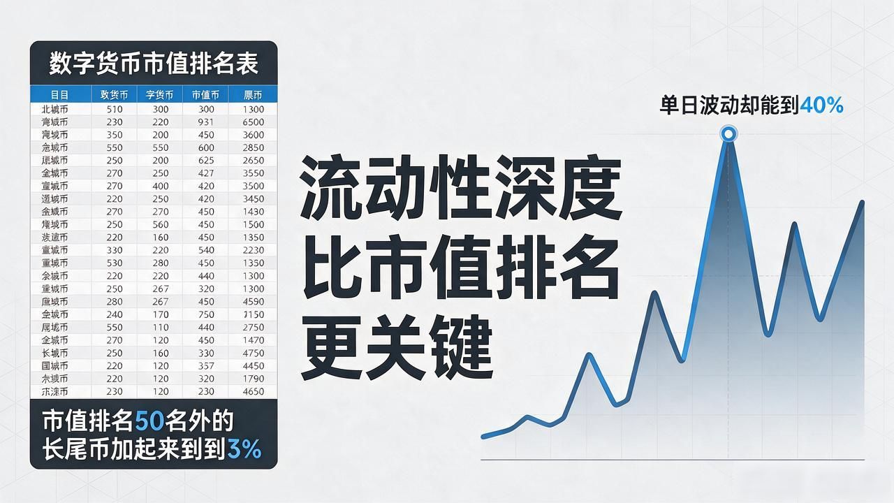 查数字货币实时市值比例，光看市值排名没用，这三组数据才关键