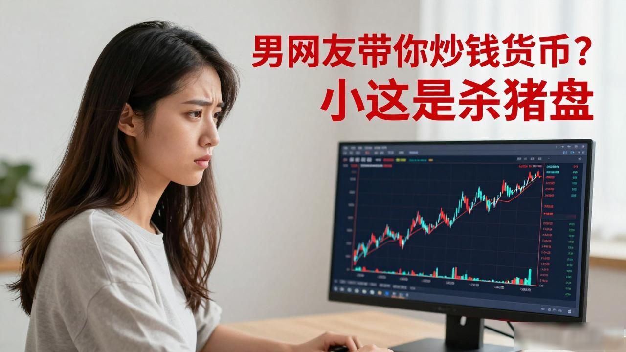 虚拟恋爱诱导数字货币投资诈骗_男网友带买数字货币杀猪盘骗局_男网友要你买数字货币
