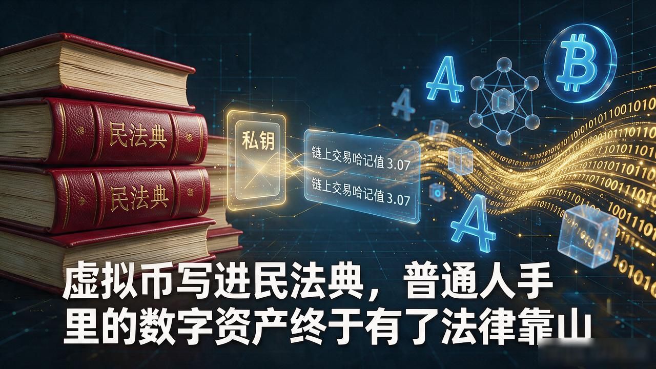虚拟币写进民法典，普通人手里的数字资产终于有了法律靠山
