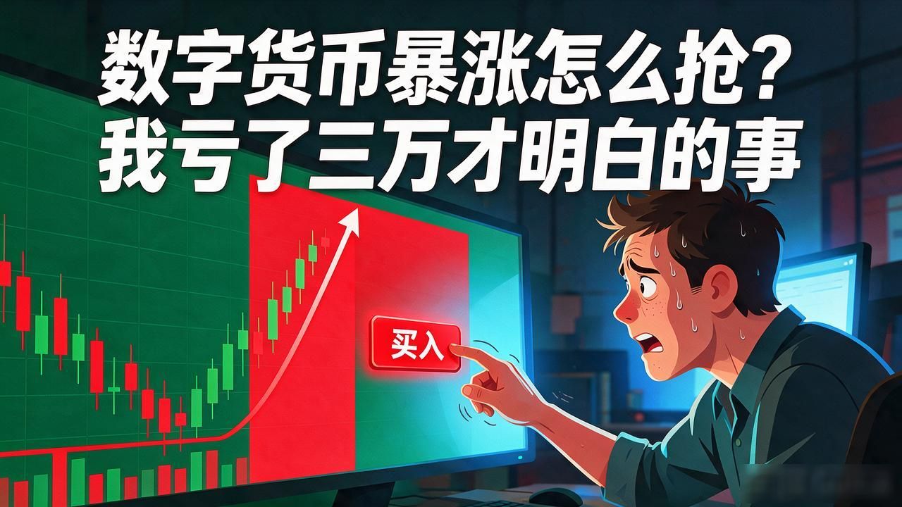 数字货币暴涨怎么抢？我亏了三万才明白的事