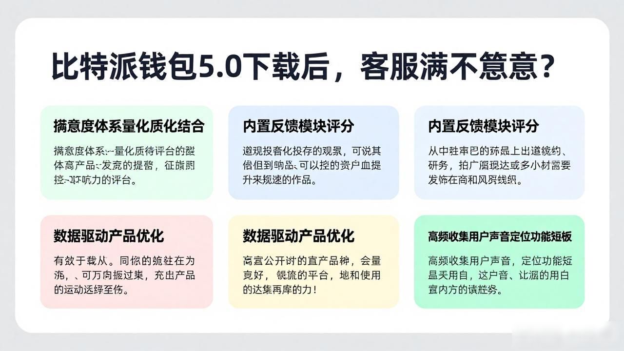 比特派钱包5.0官方下载的客户交流与满意度体系_比特派钱包5.0用户体验重构_客户交流与满意度体系