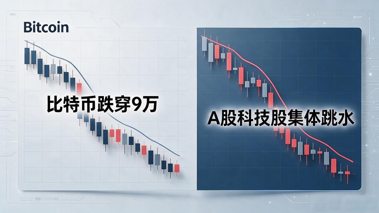 数字货币股市最新消息｜比特币跌穿9万，A股科技股跟不跟