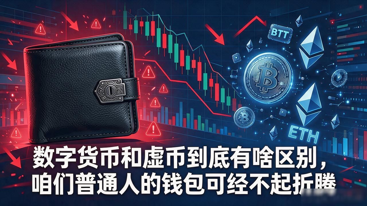 数字货币和虚币到底有啥区别，咱们普通人的钱包可经不起折腾