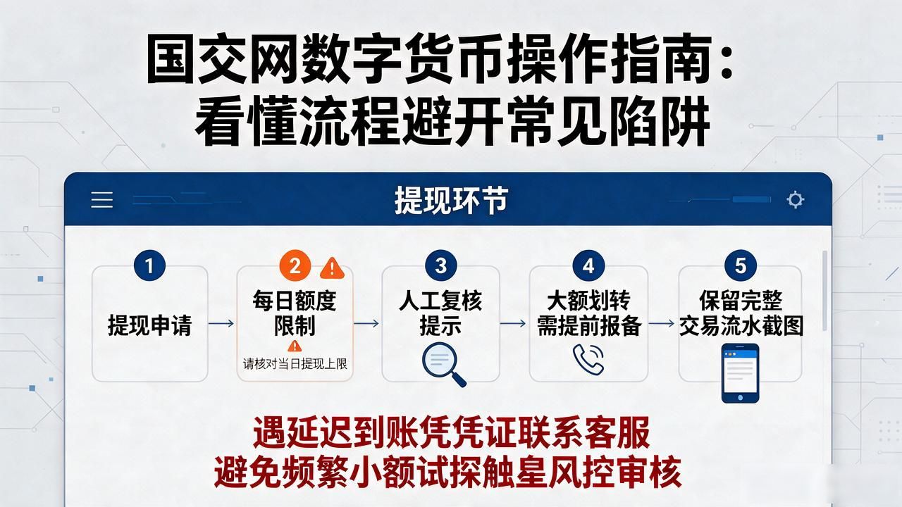 国交网数字货币操作指南：看懂流程避开常见陷阱