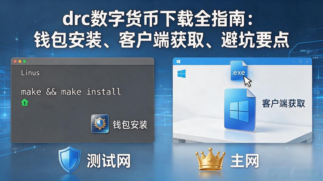 drc数字货币下载全指南：钱包安装、客户端获取、避坑要点