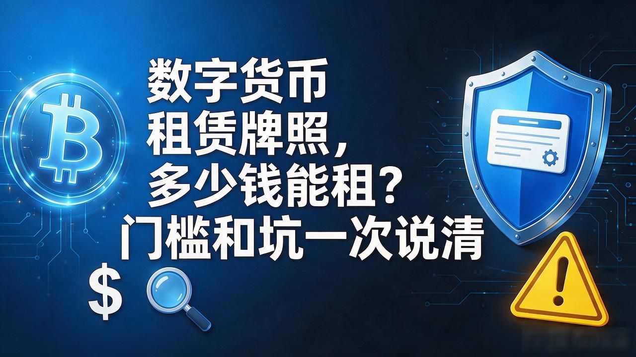 数字货币租赁牌照，多少钱能租？门槛和坑一次说清