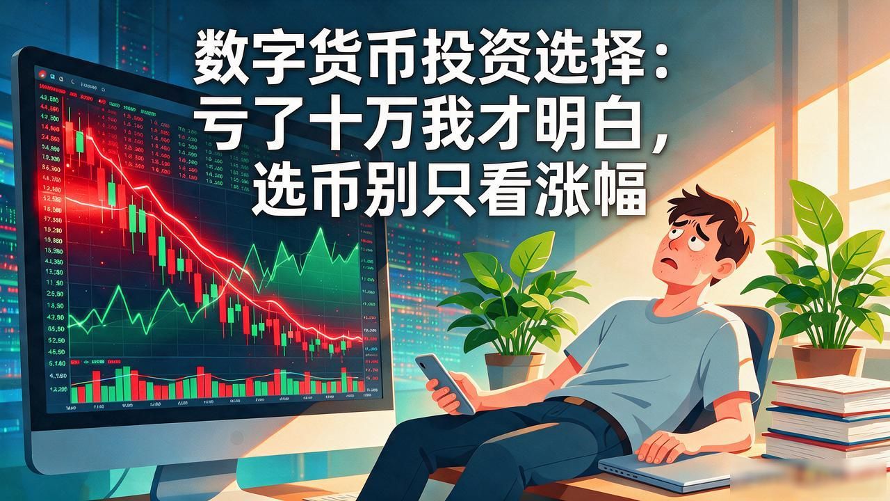 数字货币投资选择：亏了十万我才明白，选币别只看涨幅