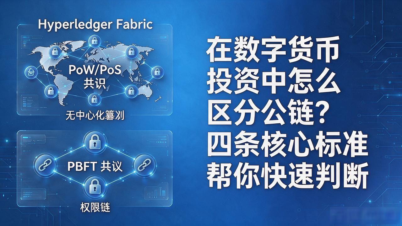 在数字货币投资中怎么区分公链？四条核心标准帮你快速判断