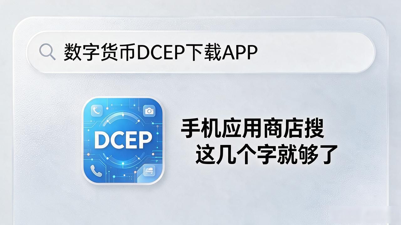 数字货币DCEP下载APP，手机应用商店搜这几个字就够了