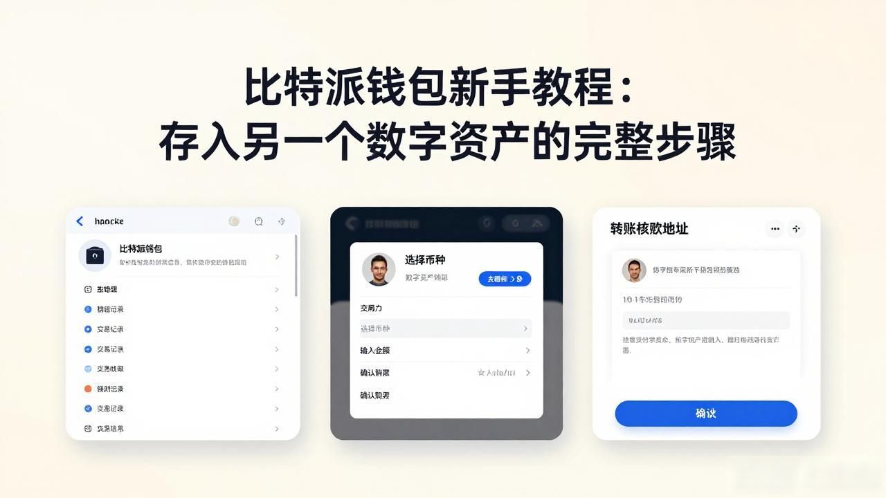 比特派钱包新手教程：存入第一个数字资产的完整步骤