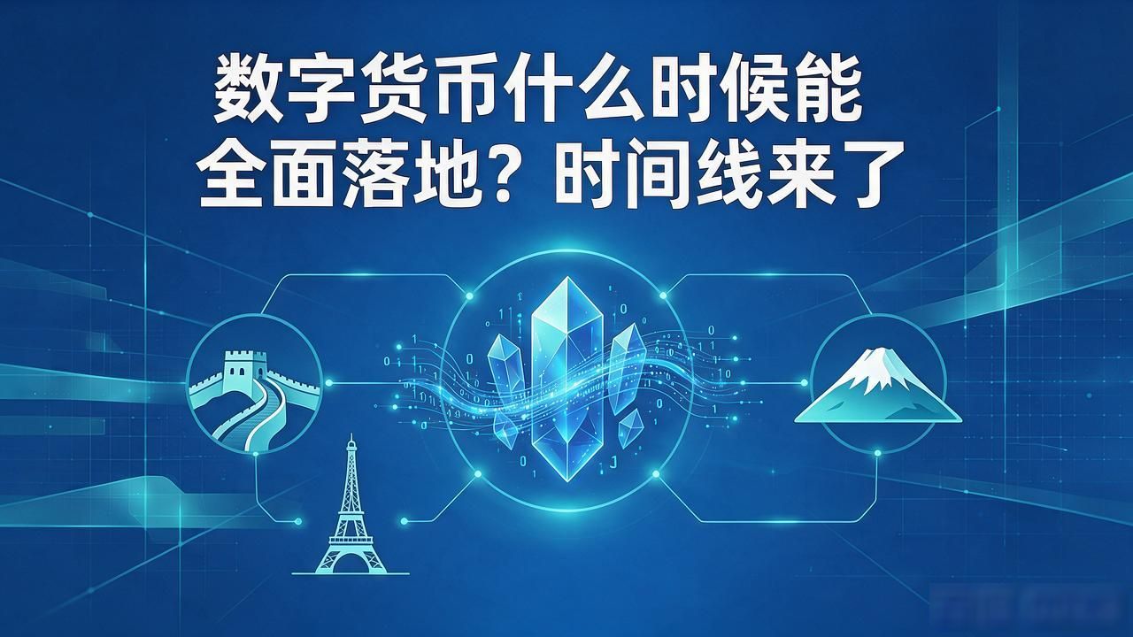数字货币什么时候能全面落地？时间线来了