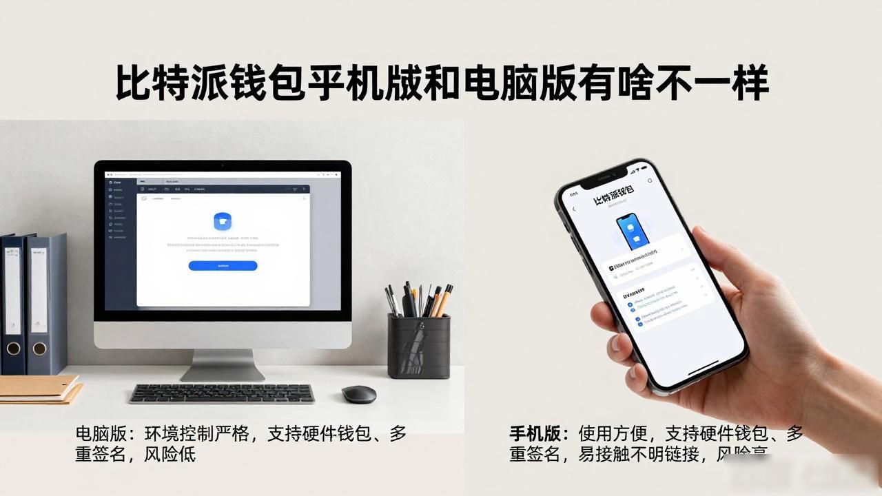 比特派钱包手机版与电脑版区别_比特派钱包app的手机版与电脑版的区别_比特派钱包手机版使用场景