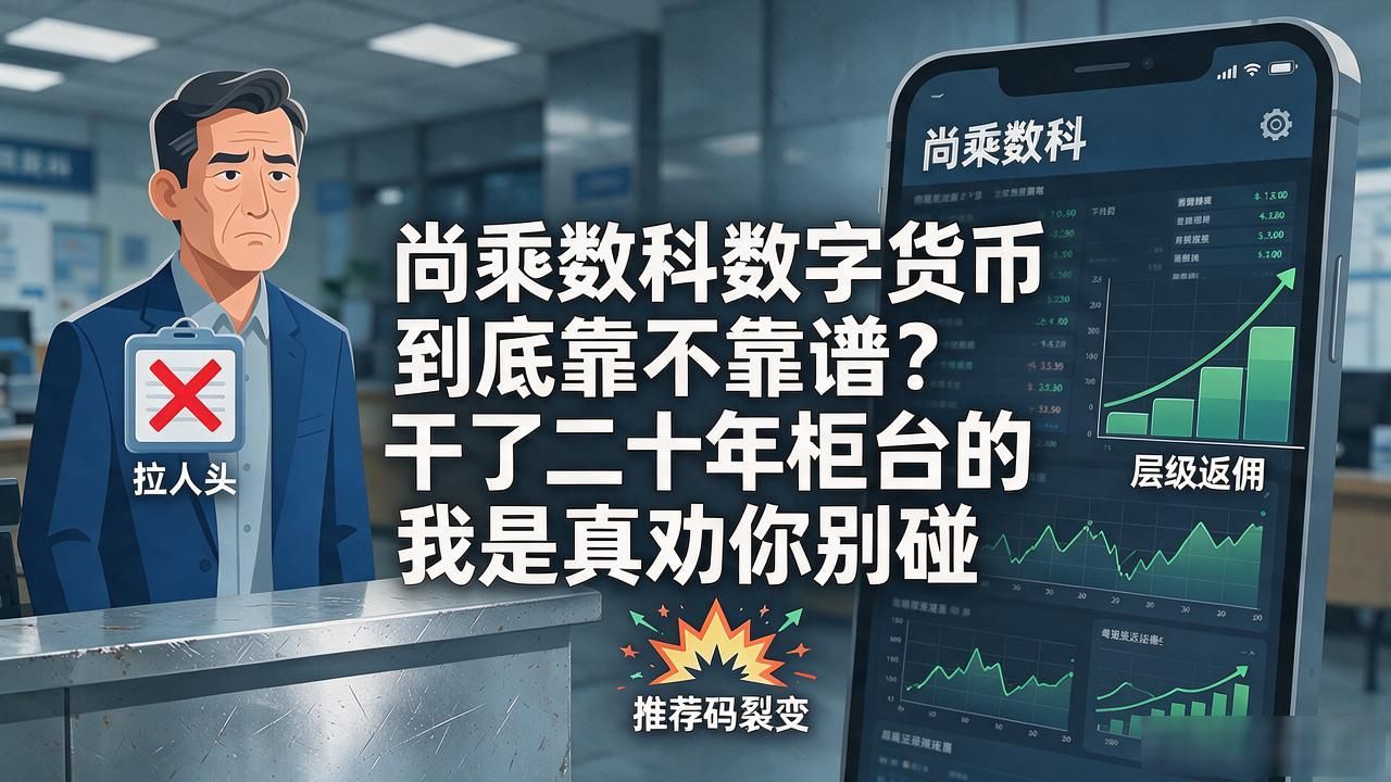 尚乘数科数字货币到底靠不靠谱？干了二十年柜台的我是真劝你别碰