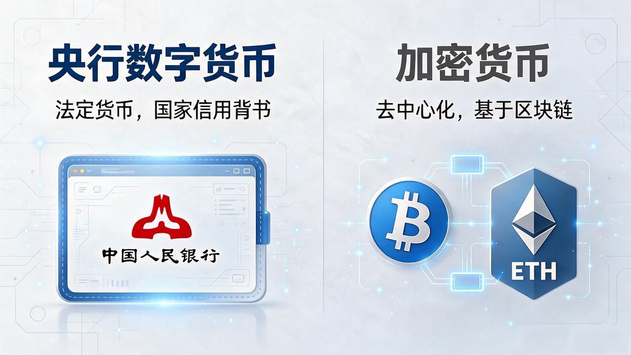 数字人民币与加密货币差异_详细解读数字货币_数字货币和比特币的区别