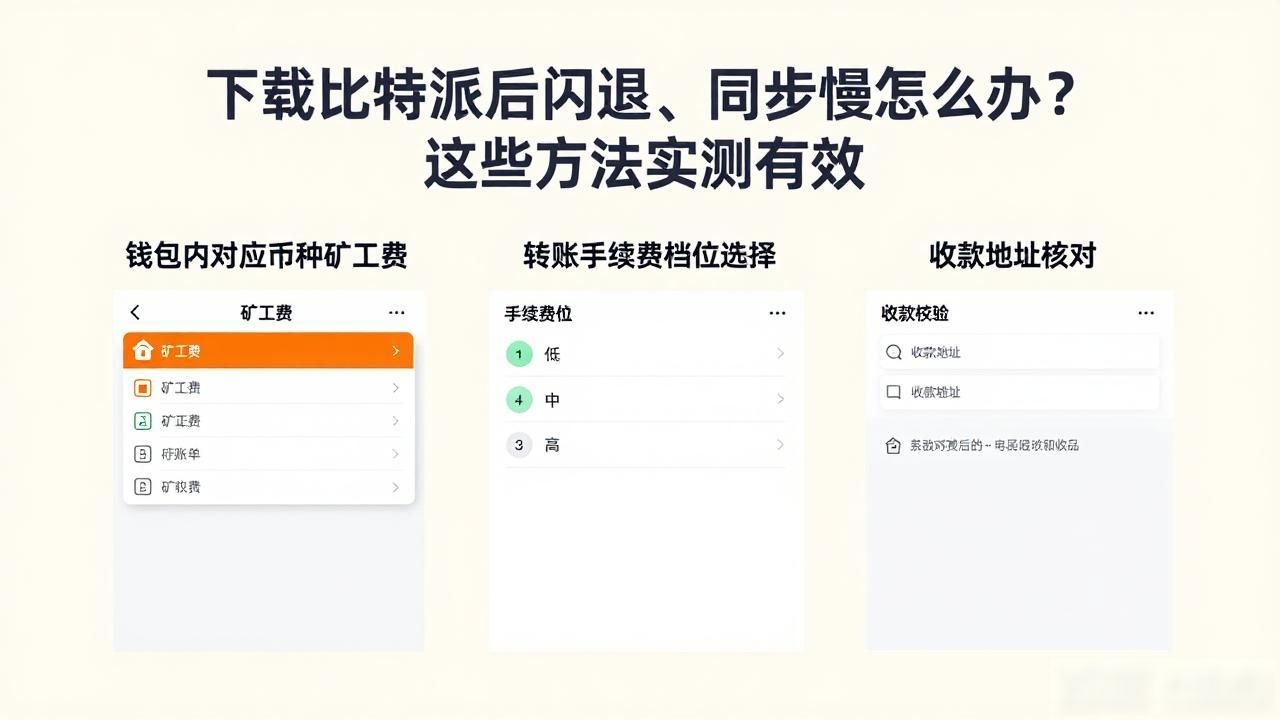 下载比特派后闪退、同步慢怎么办？这些方法实测有效