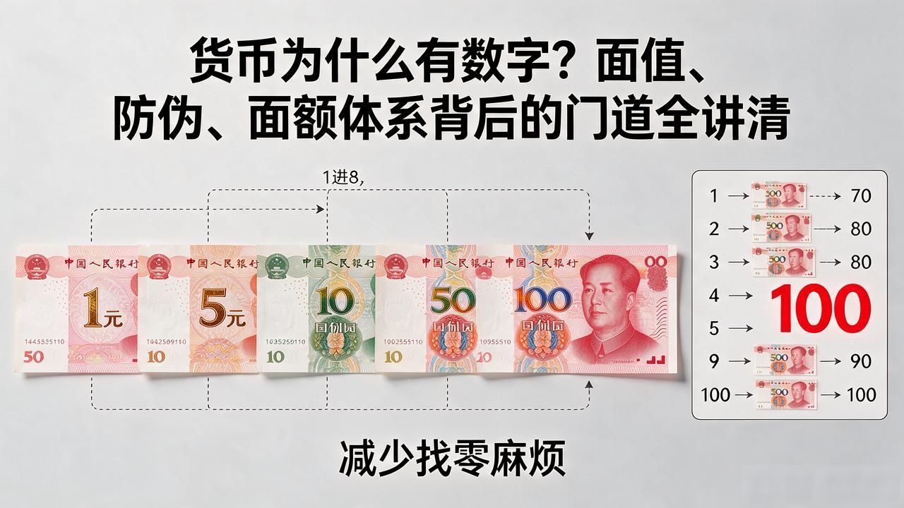 货币为什么有数字？面值、防伪、面额体系背后的门道全讲清